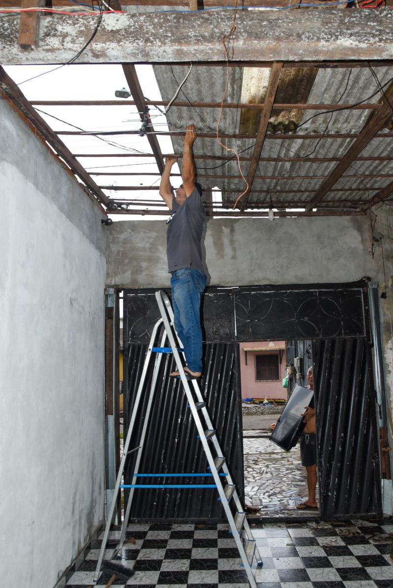 Moradores atingido pela Ventania na Cidade Nova WE 65