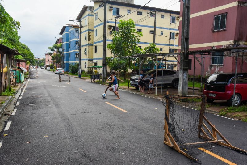 Inauguração asfáltica no residencial Tancredo Neves, rua Principal e rua Deus é Fiel no bairro Aurá