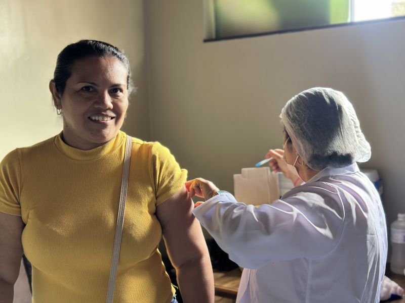 Vacinação da gripe na sede da Prefeitura de Ananindeua