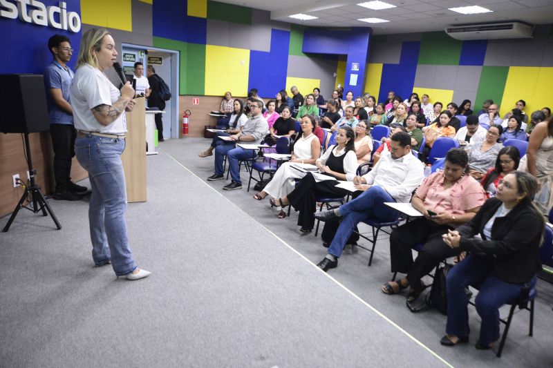 2° Encontro Municipal de Saúde Mental de Ananindeua no auditório da faculdade Estácio