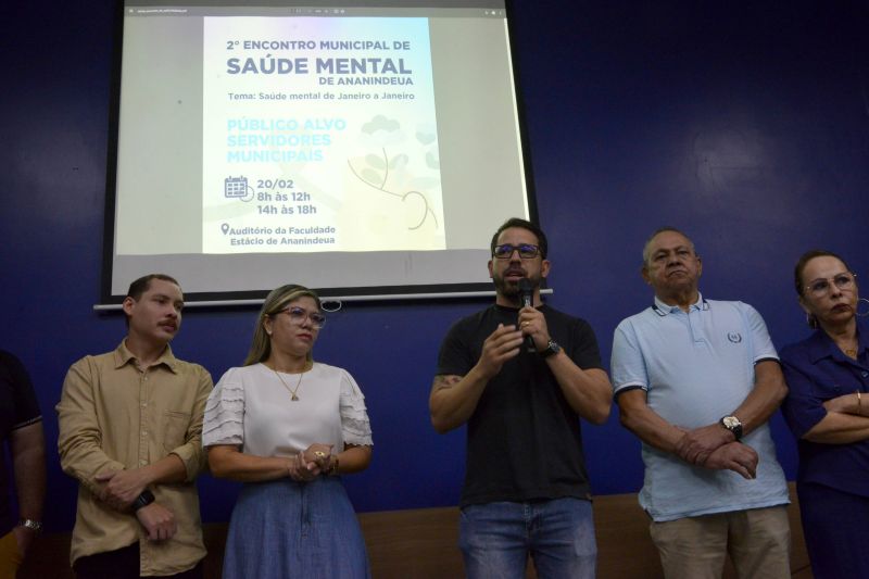 2° Encontro Municipal de Saúde Mental de Ananindeua no auditório da faculdade Estácio