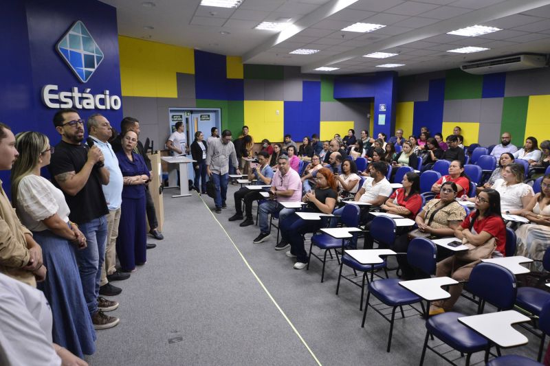 2° Encontro Municipal de Saúde Mental de Ananindeua no auditório da faculdade Estácio