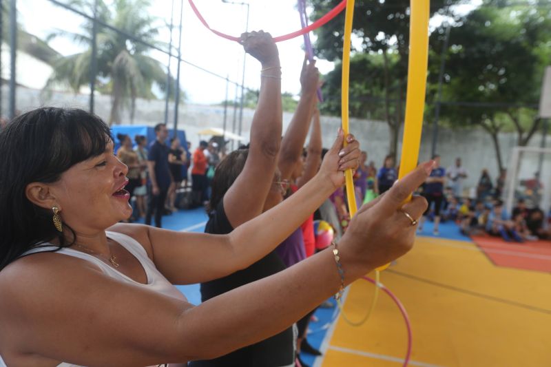 Abertura do Projeto Bom de Bola Bom Escola na praça Tancredo Neve bairro Cidade Nova