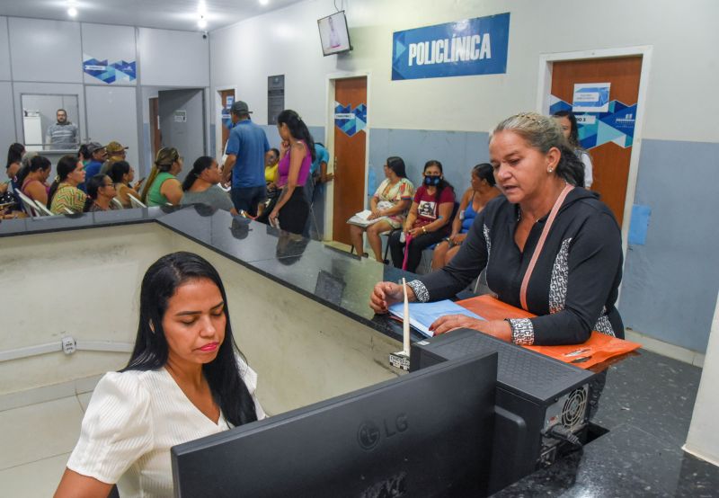 Programa Fila Zero na Policlínica Cleonisse Begot no bairro Águas Lindas