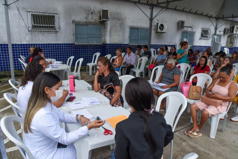 Programa Fila Zero na Policlínica Cleonisse Begot no bairro Águas Lindas