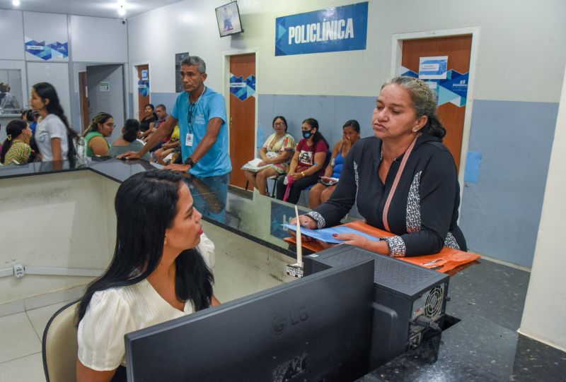 Programa Fila Zero na Policlínica Cleonisse Begot no bairro Águas Lindas