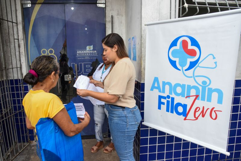 Programa Fila Zero na Policlínica Cleonisse Begot no bairro Águas Lindas