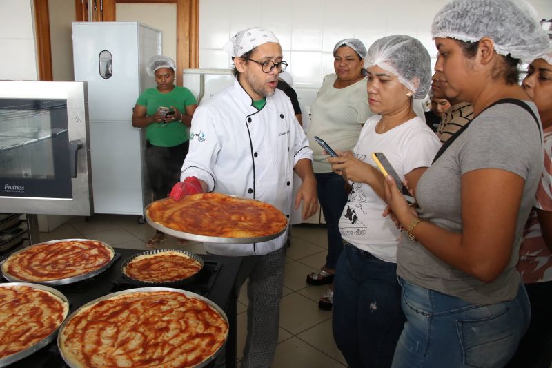 Oficina com Empreendedorismo de pizza na Cop 30