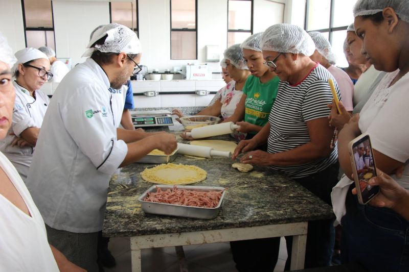 Oficina com Empreendedorismo de pizza na Cop 30