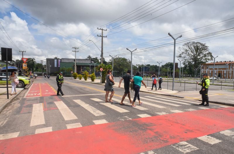 Imagem na faixa no Parque Cultural Vila Maguary e Estrada do Aurá