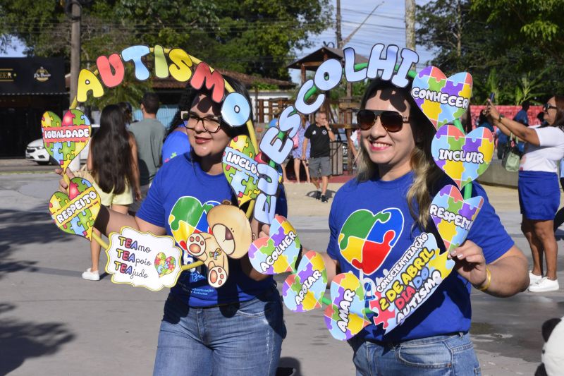 Manhã alegre e conscientização sobre autismo no parque Cultural Vila Maguary