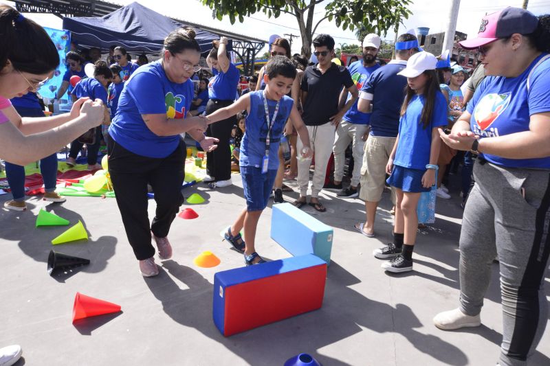 Manhã alegre e conscientização sobre autismo no parque Cultural Vila Maguary