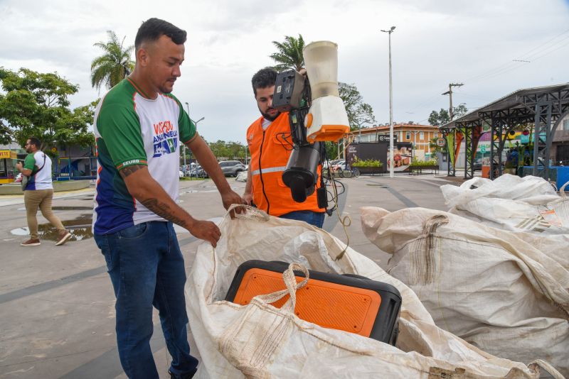 2º Dia D Coleta de Eletrônicos na Praça do Parque Vila Cultural Maguary