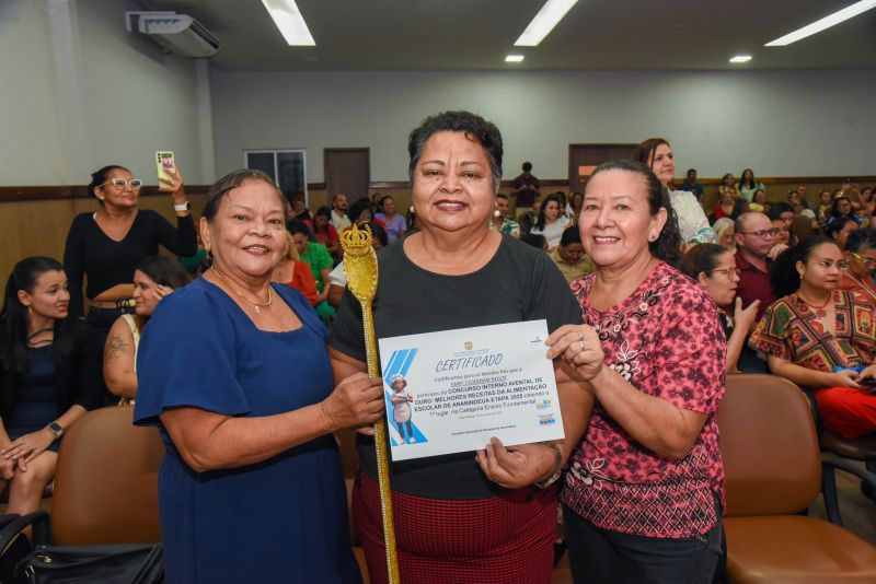 Premiação do Concurso Interno Avental de Ouro, no Auditório da SEMED