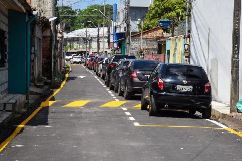 Inauguração Asfáltica com Sinalização na rua Bom Jesus no bairro Centro