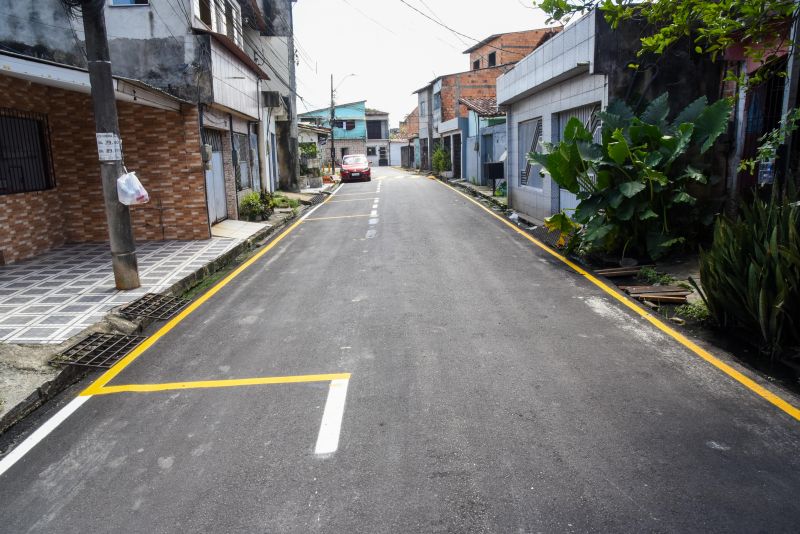 Inauguração Asfáltica com Sinalização na rua Bom Jesus no bairro Centro