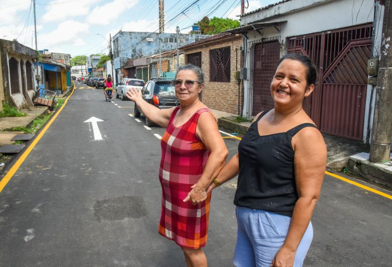 Inauguração Asfáltica com Sinalização na rua Bom Jesus no bairro Centro
