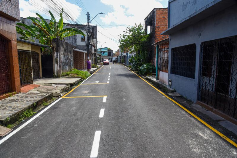 Inauguração Asfáltica com Sinalização na rua Bom Jesus no bairro Centro