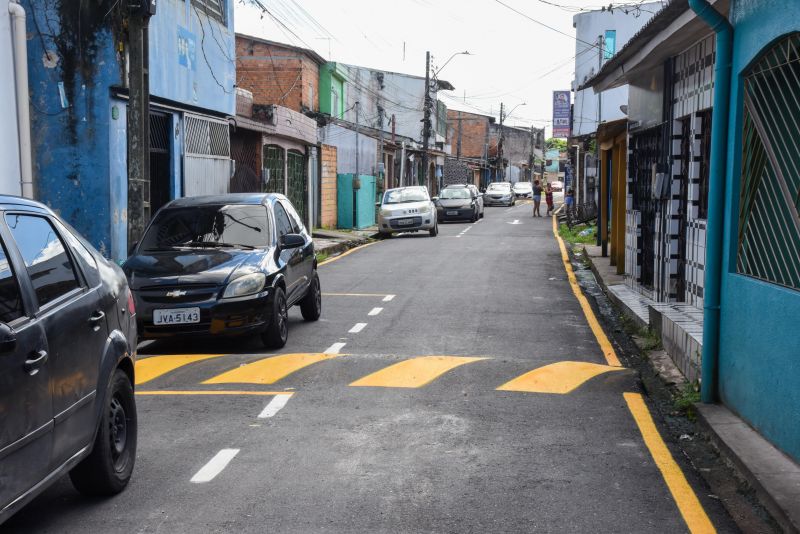 Inauguração Asfáltica com Sinalização na rua Bom Jesus no bairro Centro