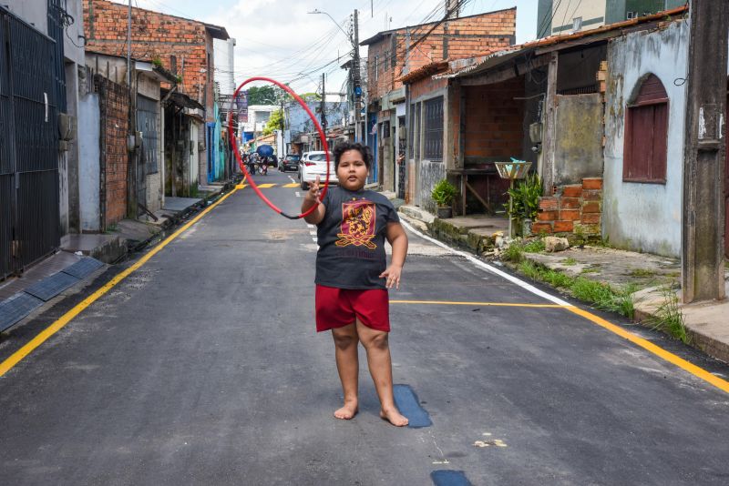 Inauguração Asfáltica com Sinalização na rua Bom Jesus no bairro Centro