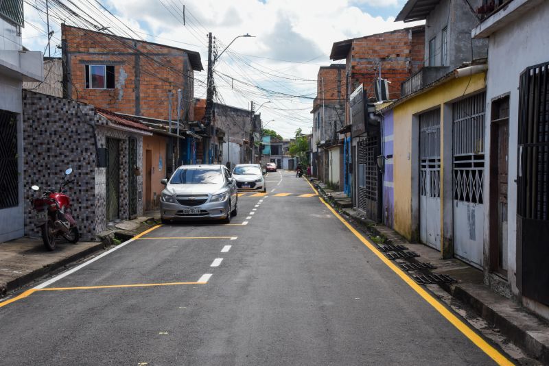Inauguração Asfáltica com Sinalização na rua Bom Jesus no bairro Centro