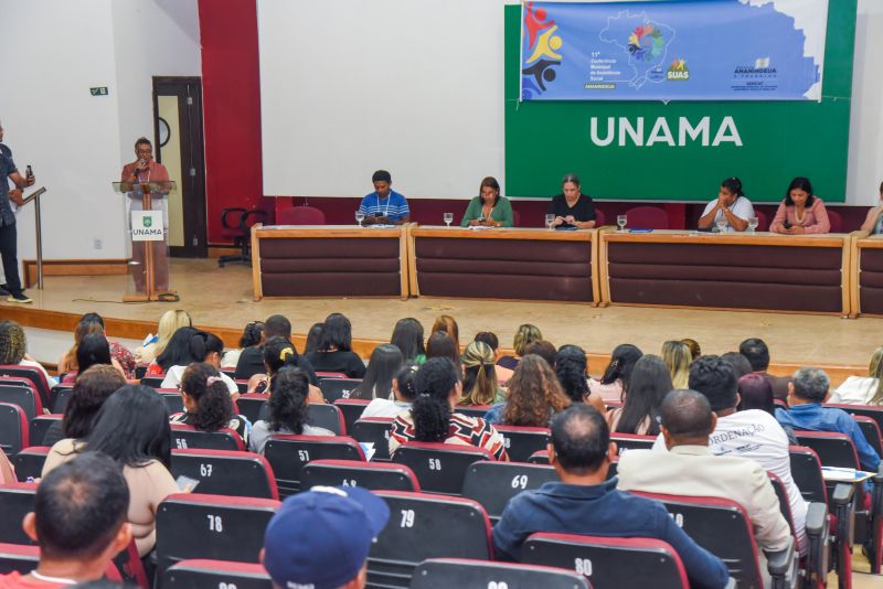 Conferência Municipal de Assistência Social no Auditório da Unama Br