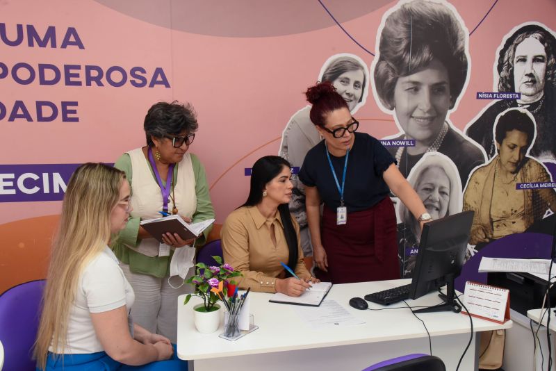 Visitação do Ministério Público da Mulher na Casa da Mulher Brasileira em Ananindeua