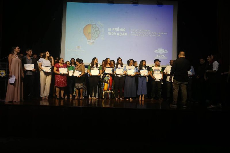 Prêmio Inovação da EGPA no teatro Municipal de Ananindeua