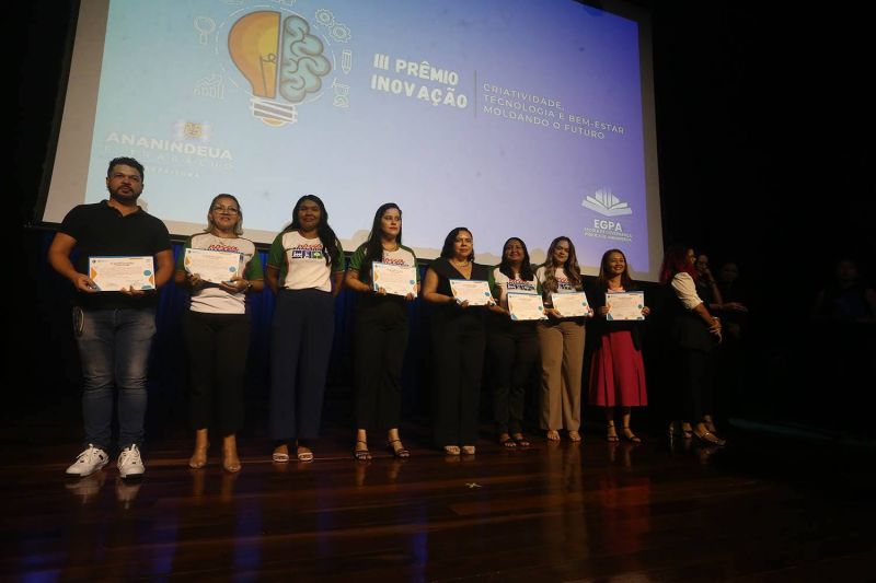 Prêmio Inovação da EGPA no teatro Municipal de Ananindeua