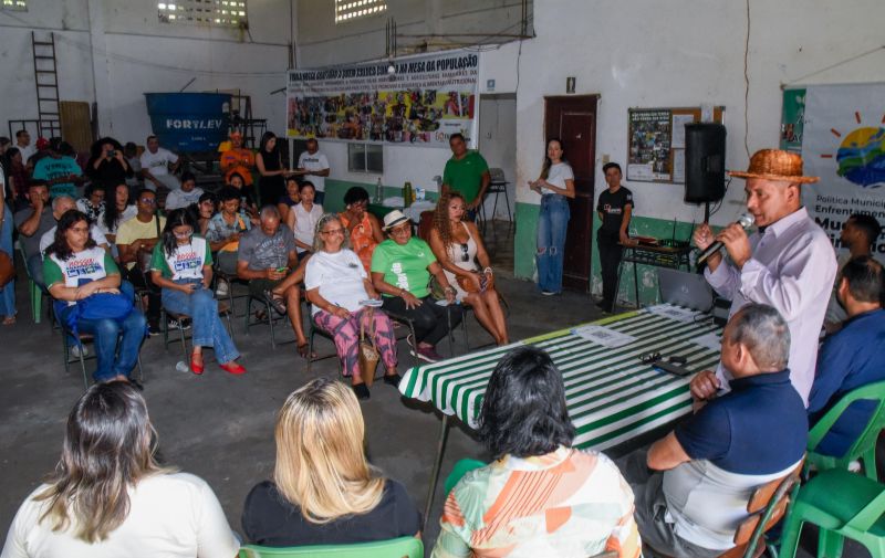 Pré- Conferência Municipal no parque das águas no Curuçambá