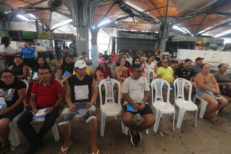 Curso de manipulação de alimentos na feira da Cidade Nova lV
