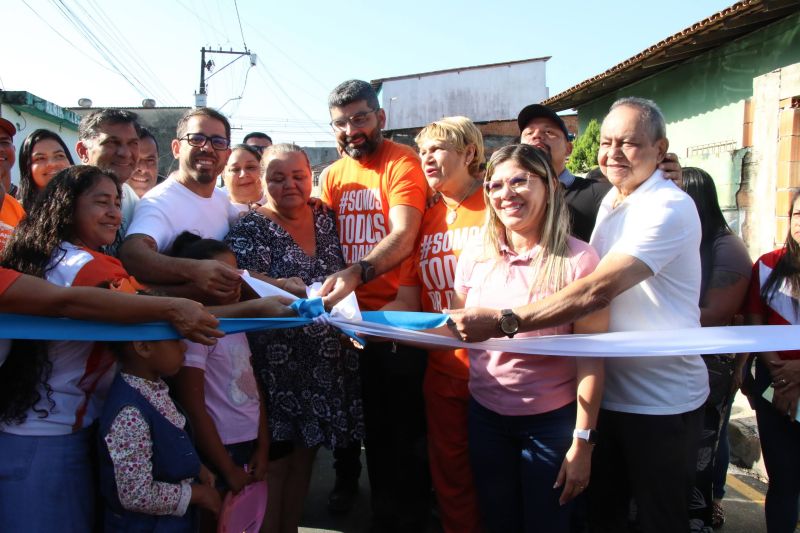 Inauguração de rua São José totalmente pavimentada no bairro Coqueiro
