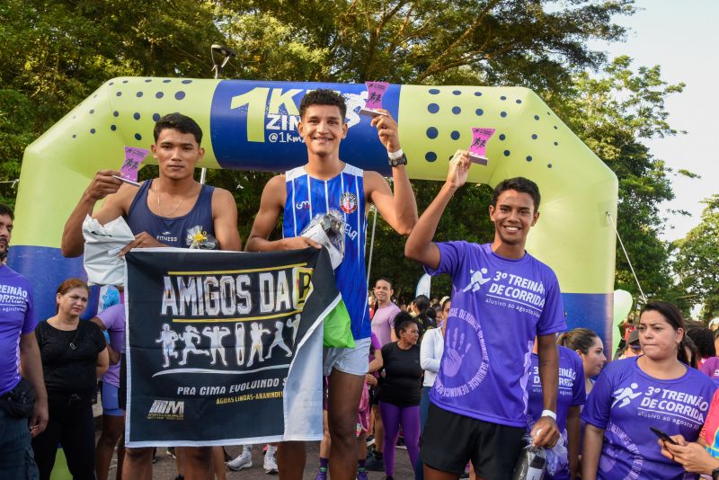 3º Treinão de corrida alusivo agosto lilás no bosque Marajoara