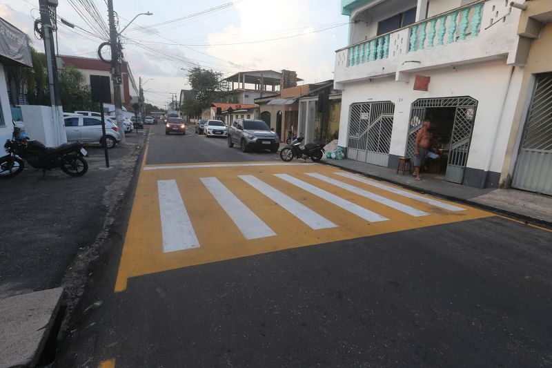 Inauguração de ruas pavimentadas no bairro da Guanabara
