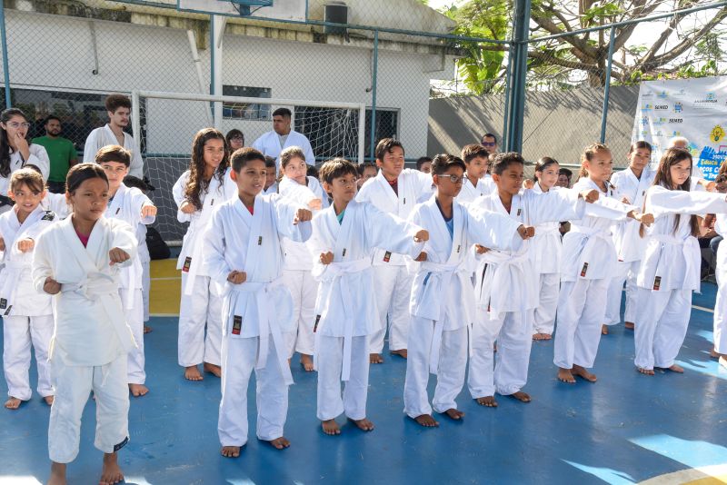Lançamento do Projeto Lutando pelo Futuro na escola Jardim Amazonia no bairro de Águas Brancas