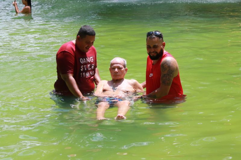 Ação do ILPI no balneário da Família no Curuçambá