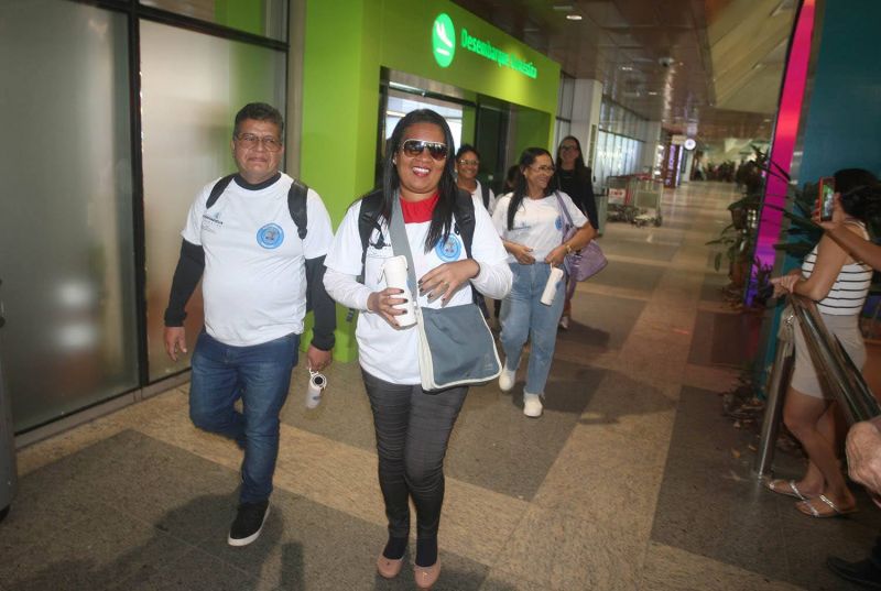 Chegada dos Feirantes Premiados com viagem para São Paulo