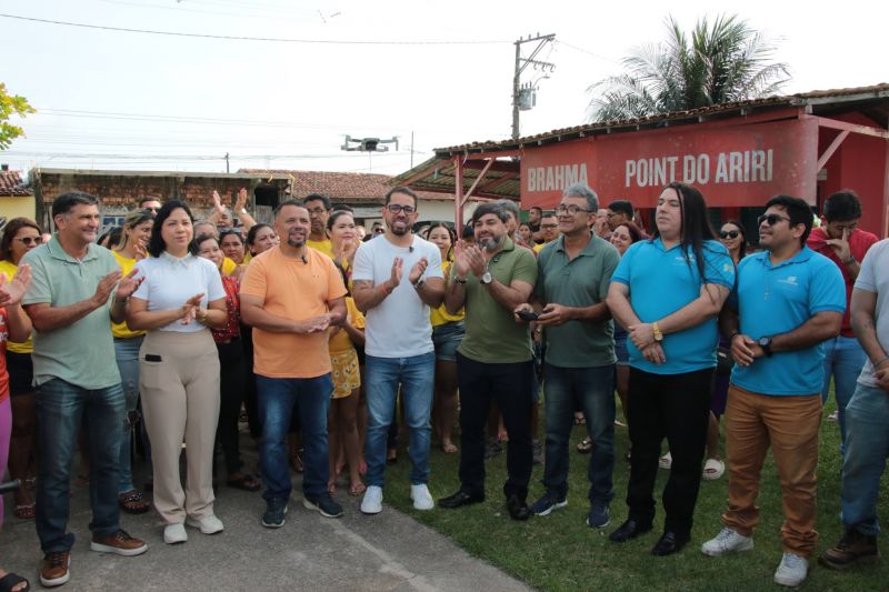 Voo inaugural para estudo de Regularização Fundiária na quadra principal da comunidade do Ariri