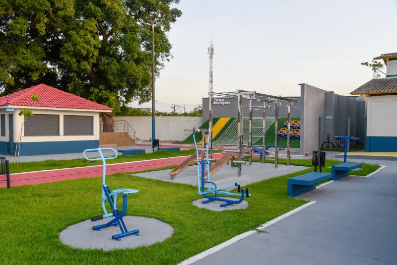 Praça Parque das Águas e Casa da Cultura em Águas Lindas