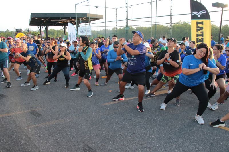 Treinão de corrida na orla de Ananindeua