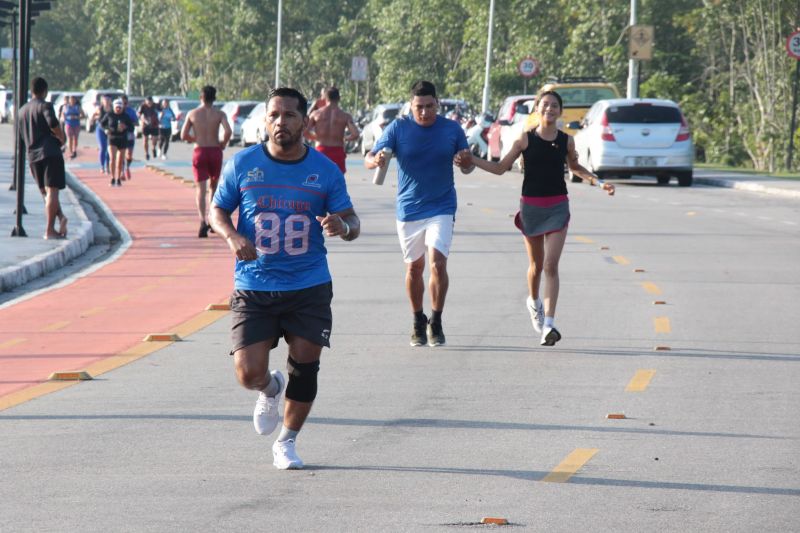 Treinão de corrida na orla de Ananindeua