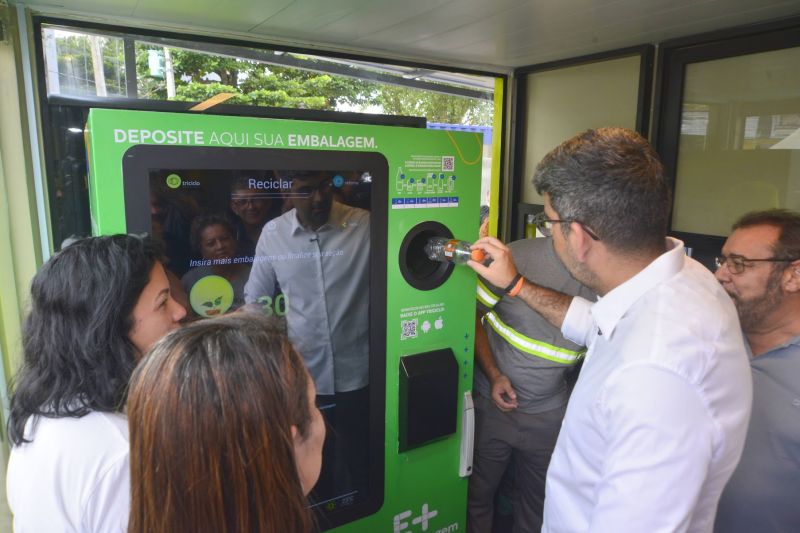 Inauguração do HUB de reciclagem na Cidade Nova