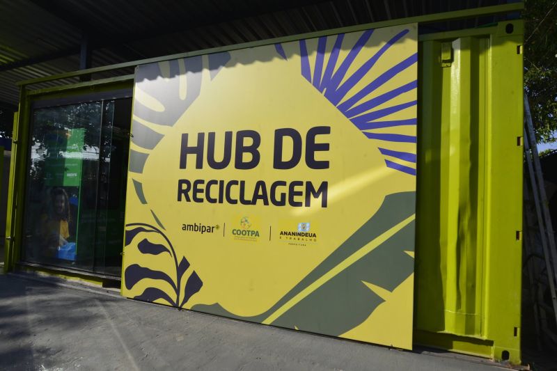 Inauguração do HUB de reciclagem na Cidade Nova
