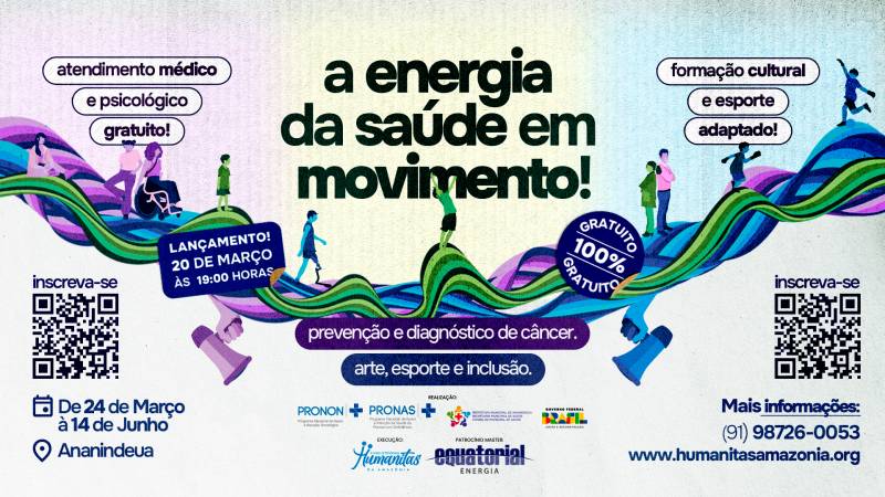 Estão abertas as inscrições para capacitações artísticas e esportivas do projeto ‘A Energia da Saúde em Movimento’ para pessoas PCD