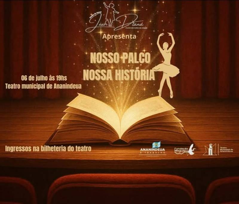 Teatro de Ananindeua divulga programação do mês de julho com peças teatrais, conferências, espetáculos de dança e sessões de cinema