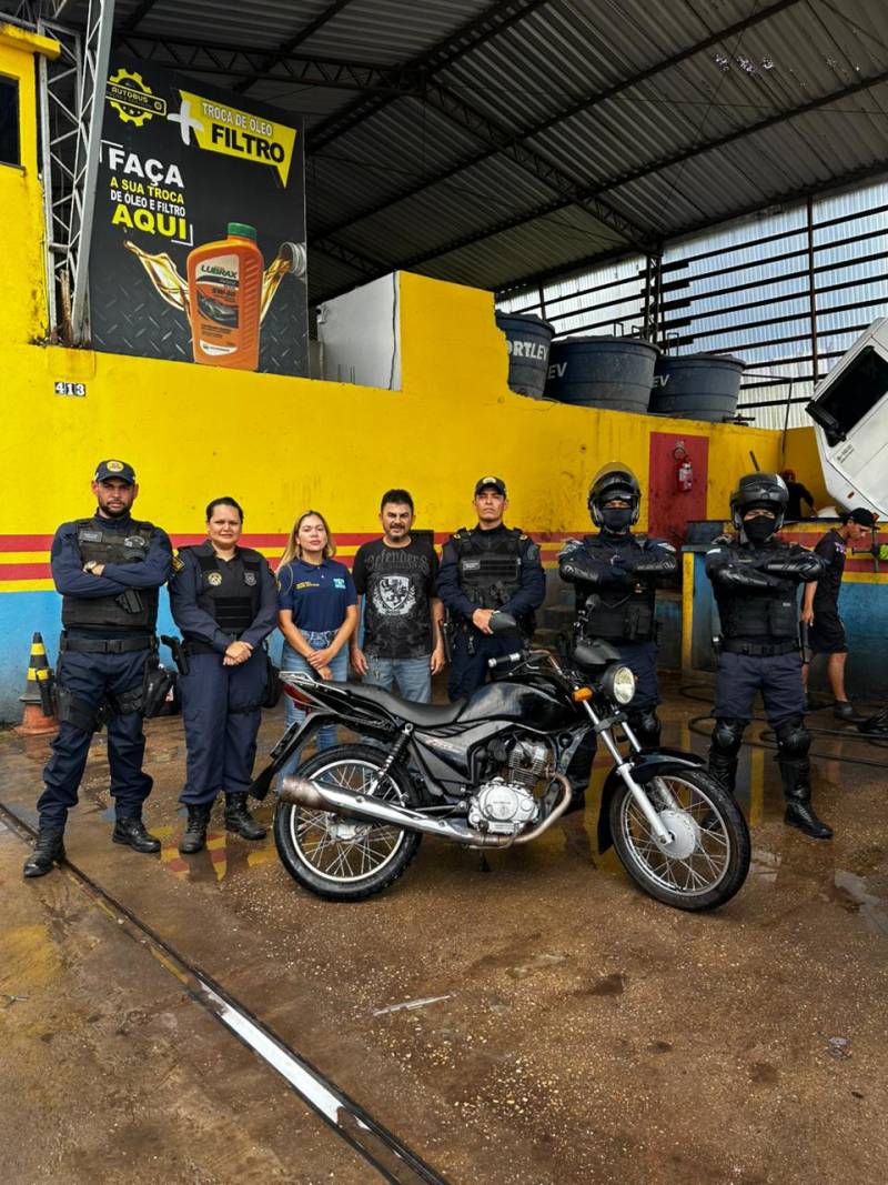Moto roubada é recuperada pela Polícia Municipal de Ananindeua com apoio de GPS