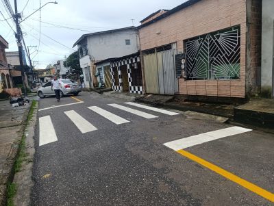 Prefeitura de Ananindeua revitaliza faixa de pedestres no Jaderlândia