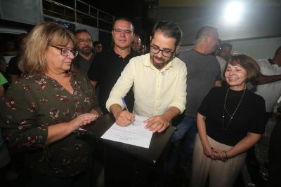 Assinatura da Ordem de Serviço marca início da requalificação de ruas no bairro da Guanabara