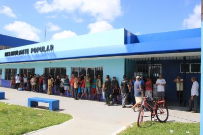 Mais de 50 mil refeições já foram servidas no Restaurante Popular de Ananindeua