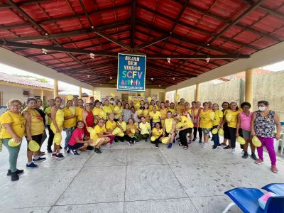 Idosos do CRAS participam de palestra sobre a campanha Setembro Amarelo